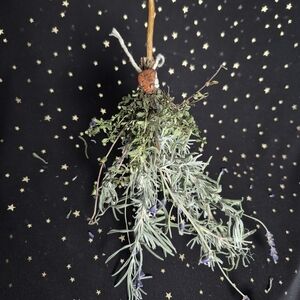 24 Inch Lemon Thyme And Lavender Combo Broom